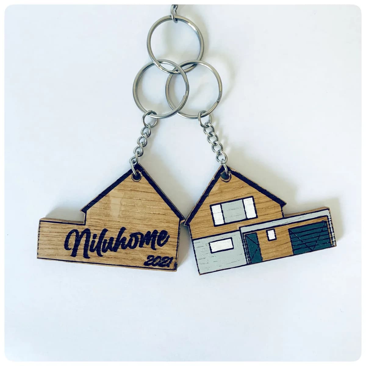 Porte-clé maison personnalisé — photo 1